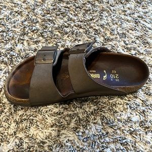 Brown Birkenstock shoes